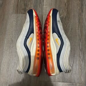 Nike Air Max 97 Navy and Orange Sneakers